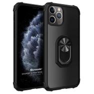 Microsonic iPhone 11 Pro Max Grande Clear Ring Holder Siyah Cep Telefonu Kılıfı