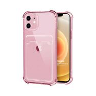 Microsonic iPhone 12 Card Slot Shock Mor Cep Telefonu Kılıfı