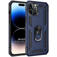 Microsonic iPhone 14 Pro Military Ring Holder Kırmızı Cep Telefonu Kılıfı