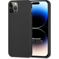 Microsonic iPhone 14 Pro Siyah Matte Silikon Cep Telefonu Kılıfı