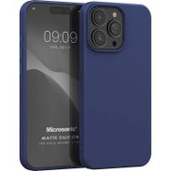 Microsonic iPhone 15 Pro Matte Silikon Siyah Cep Telefonu Kılıfı