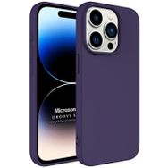Microsonic iPhone 15 Pro Max Groovy Soft Derin Siyah Cep Telefonu Kılıfı