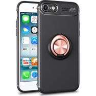Microsonic iPhone SE 2020 Kickstand Ring Holder Lacivert Cep Telefonu Kılıfı