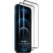 Microsonic iPhone Uyumlu 12 Pro Crystal Seramik Nano 2 Adet Siyah Ekran Koruyucu