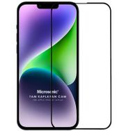 Microsonic iPhone Uyumlu 14 Plus Tam Kaplayan Temperli Siyah Cam Ekran Koruyucu