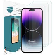 Microsonic iPhone Uyumlu 14 Pro Max Screen Protector Nano Glass 3 Adet Cam Ekran Koruyucu