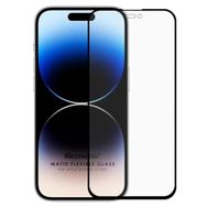 Microsonic iPhone Uyumlu 15 Pro Seramik Matte Flexible Siyah Ekran Koruyucu