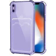 Microsonic iPhone XS Card Slot Shock Pembe Cep Telefonu Kılıfı