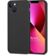 Microsonic Matte Silicone Apple iPhone 13 Siyah Cep Telefon Kılıfı