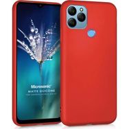 Microsonic Matte Silicone General Mobile GM 21 Kırmızı Cep Telefonu Kılıfı