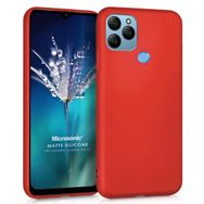 Microsonic Matte Silicone General Mobile GM 21 Kırmızı Cep Telefonu Kılıfı