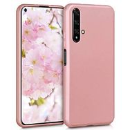 Microsonic Matte Silicone Huawei Honor 20 Uyumlu Rose Gold Kılıf