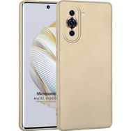 Microsonic Matte Silicone Huawei Nova 10 Gold Cep Telefonu Kılıfı