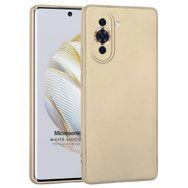 Microsonic Matte Silicone Huawei Nova 10 Gold Cep Telefonu Kılıfı