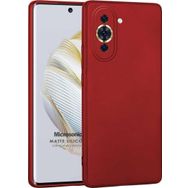 Microsonic Matte Silicone Huawei Nova 10 Kırmızı Cep Telefonu Kılıfı