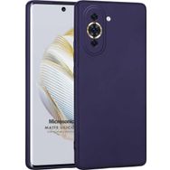 Microsonic Matte Silicone Huawei Nova 10 Lacivert Cep Telefonu Kılıfı