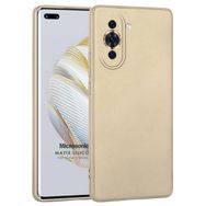 Microsonic Matte Silicone Huawei Nova 10 Pro Gold Cep Telefonu Kılıfı