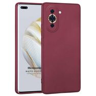 Microsonic Matte Silicone Huawei Nova 10 Pro Mor Cep Telefonu Kılıfı