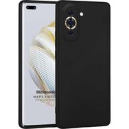 Microsonic Matte Silicone Huawei Nova 10 Pro Siyah Cep Telefonu Kılıfı
