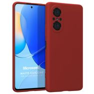 Microsonic Matte Silicone Huawei Nova 9 SE Kırmızı Cep Telefonu Kılıfı