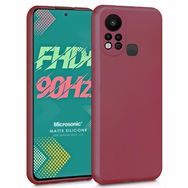 Microsonic Matte Silicone Infinix Hot 11S Mor Cep Telefonu Kılıfı
