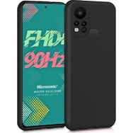 Microsonic Matte Silicone Infinix Hot 11S Siyah Kılıf