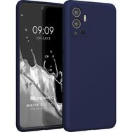 Microsonic Matte Silicone Infinix Hot 12 Lacivert Cep Telefonu Kılıfı