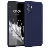 Microsonic Matte Silicone Infinix Hot 12 Lacivert Cep Telefonu Kılıfı