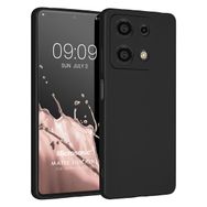 Microsonic Matte Silicone Infinix Note 30 Siyah Cep Telefonu Kılıfı