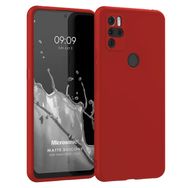 Microsonic Matte Silicone Omix X500 Kırmızı Cep Telefonu Kılıfı