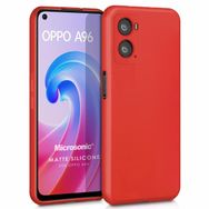 Microsonic Matte Silicone Oppo A36 Kırmızı Kılıf