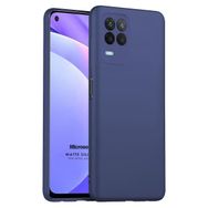 Microsonic Matte Silicone Oppo A54 4G Lacivert Cep Telefonu Kılıfı
