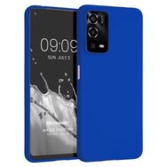 Microsonic Matte Silicone Oppo A55 4G Mavi Cep Telefonu Kılıfı