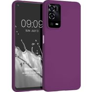 Microsonic Matte Silicone Oppo A55 4G Mor Cep Telefonu Kılıfı