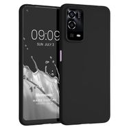 Microsonic Matte Silicone Oppo A55 4G Siyah Cep Telefonu Kılıfı
