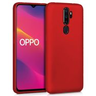 Microsonic Matte Silicone Oppo A9 2020 Kırmızı Kılıf
