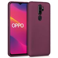 Microsonic Matte Silicone Oppo A9 2020 Mor Cep Telefonu Kılıfı