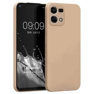 Microsonic Matte Silicone Oppo Reno 7 4G Gold Cep Telefonu Kılıfı