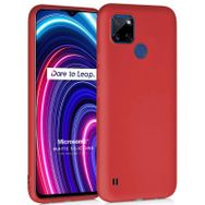 Microsonic Matte Silicone Realme C25Y Kırmızı Kılıf