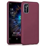 Microsonic Matte Silicone Reeder P13 Blue 2021 Mor Cep Telefonu Kılıfı