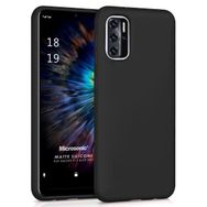 Microsonic Matte Silicone Reeder P13 Blue 2022 Siyah Cep Telefonu Kılıfı