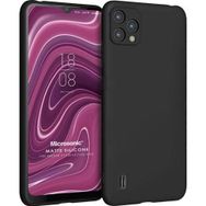 Microsonic Matte Silicone Reeder P13 Blue Plus 2022 Siyah Cep Telefonu Kılıfı