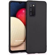 Microsonic Matte Silicone Samsung Galaxy A02S Siyah Kılıf