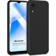 Microsonic Matte Silicone Samsung Galaxy A03 Core Siyah Kılıf