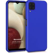 Microsonic Matte Silicone Samsung Galaxy A12 Kırmızı Kılıf