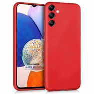 Microsonic Matte Silicone Samsung Galaxy A14 Kırmızı Kılıf