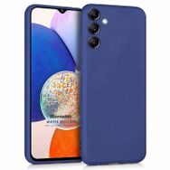 Microsonic Matte Silicone Samsung Galaxy A14 Lacivert Kılıf