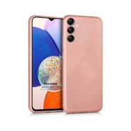 Microsonic Matte Silicone Samsung Galaxy A14 Rose Gold Cep Telefonu Kılıfı