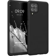 Microsonic Matte Silicone Samsung Galaxy A22 4G Siyah Kılıf