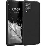 Microsonic Matte Silicone Samsung Galaxy A22 4G Siyah Kılıf
